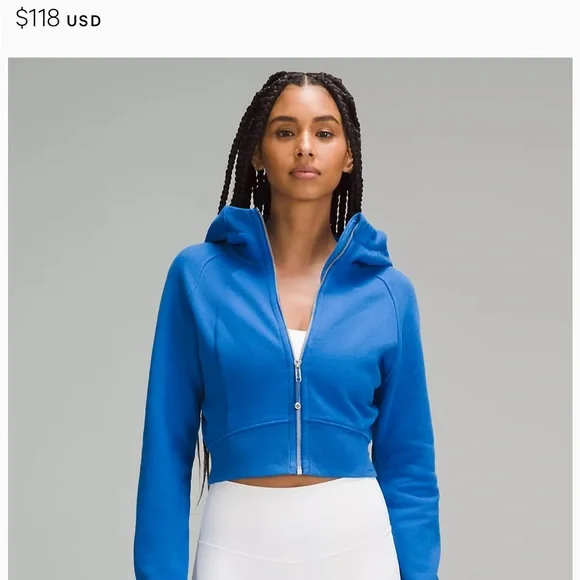 Lululemon scuba full-zip cropped hoodie - limited edition - Aloha collection